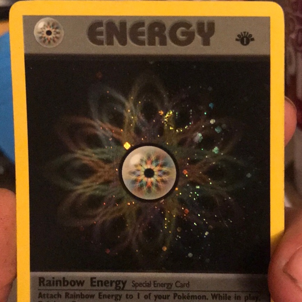 1st edition Rainbow Energy from Team Rocket set